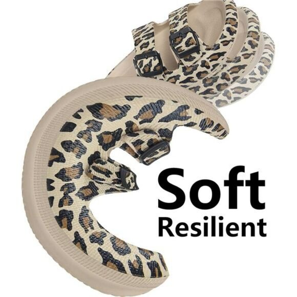 Double Buckle EVA Pillow Slides Waterproof Sandals Comfort Slip On Shoes - Picture 4 of 7